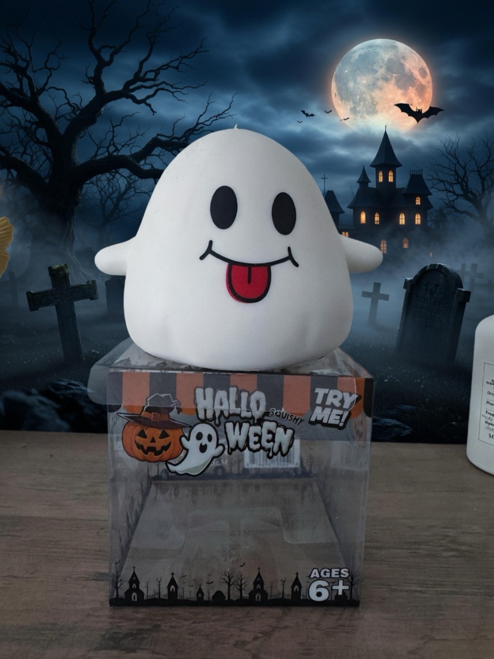 Halloween Kids Ghost squishy - White